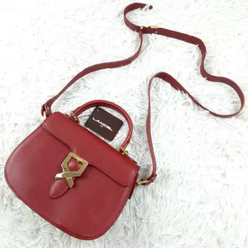 미사용 새상품 Lancel 란셀 2way 백 빨간색 80s 빈티지