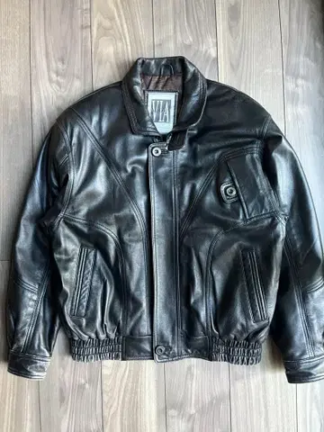 VIA NUOVA PELLE 가죽 자켓 턱끈 집업