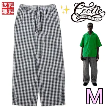 COOTIE PRODUCTIONS 도비 체크 이지 팬츠