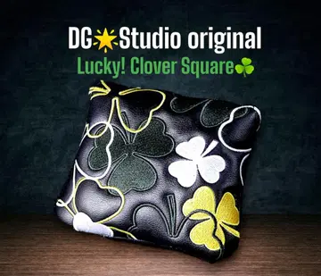 [인기 특별 할인] 해피 클로버 블랙 스퀘어 말렛 골프헤드커버