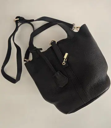 Rosebud 블랙 가죽 핸드백 2way