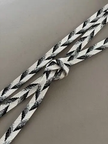 카나이 공방 수작업 순수 실크 사사나미조 미사용 허리띠