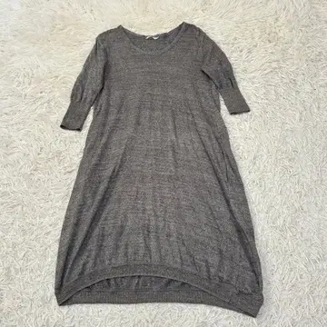 45R 니트 원피스 7부 기장