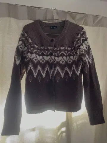 GAP 노르딕 무늬 니트 가디건