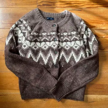 GAP 노르딕 무늬 니트 가디건