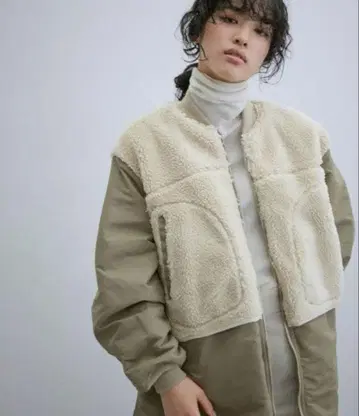 드라마 착용 지속가능성 MA-1 보아 리버서블 코트