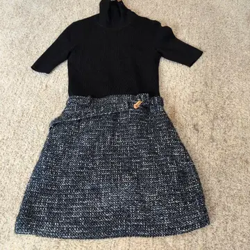 띠어리 트위드 원피스 새상품급