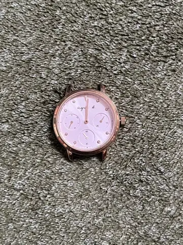 애니에스 베이 로즈 골드 쿼츠 손목시계