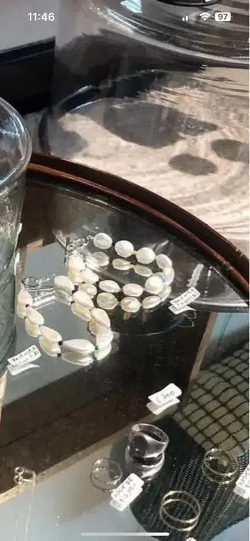 ily 담수 펄과 비즈의 팔찌