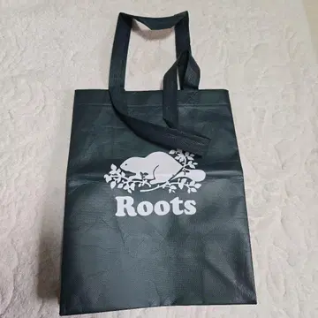 Roots 리사이클 소재 토트백 다크 그린