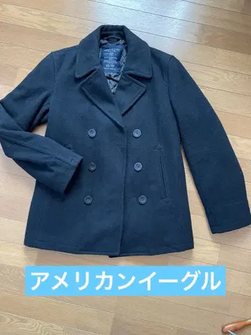 아메리칸 이글 피 코트 네이비
