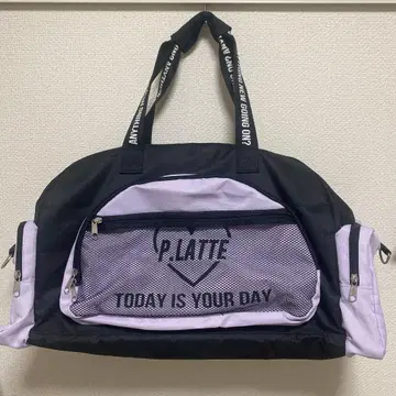 핑크라떼 보스턴 백 블랙 보라색 수학여행 임간학교 여아 숄더 포함