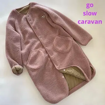 go slow caravan 고슬로우캐러밴 리버서블 보아 코트