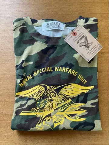 AVIREX 카모플라쥬 긴팔 티셔츠 L