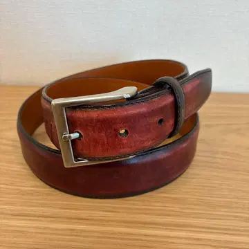 MAGNANNI 마그나니 버건디 가죽 벨트 105