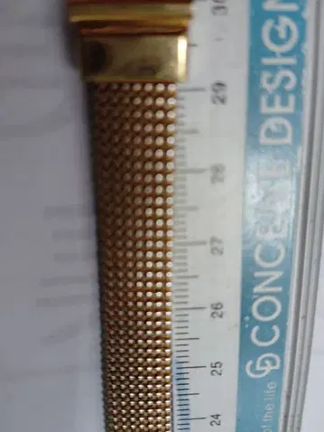 골드 메쉬 시계 밴드 약 14.3cm