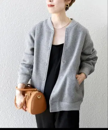 SHIPS any: 바시티 자켓 라이트 그레이