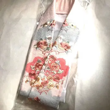 소도 꽃무늬 자수 장식용 깃 핑크 계열 새상품