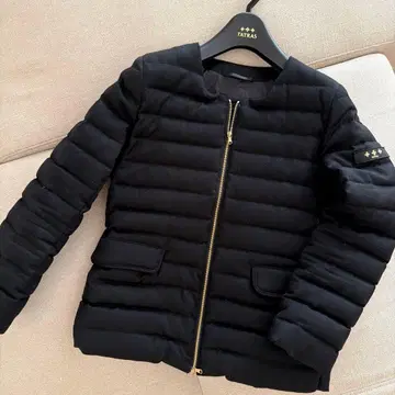 TATRAS 블랙 숏 다운 자켓