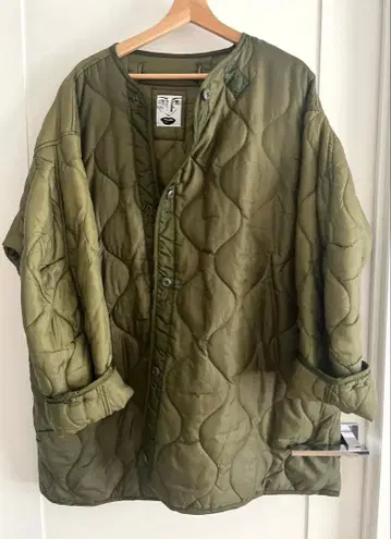 나카메구로 H 아쉬 M-65 리메이크 퀼팅 라이너 코트