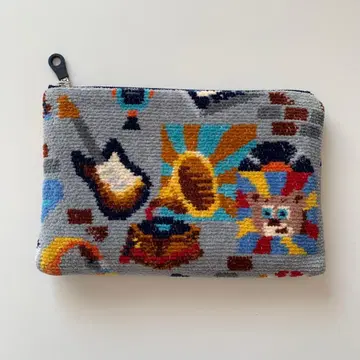 페이러 레트로 뮤직 플랫 파우치 S