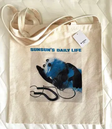 B:MING by BEAMS 퍼펫 스 포토 프린트 토트