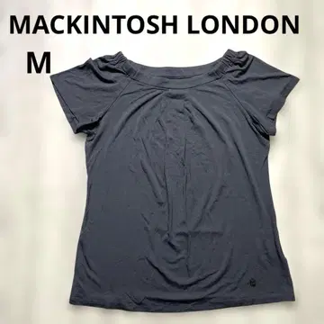 MACKINTOSH LONDON 차콜 그레이 반팔 T셔츠 프릴