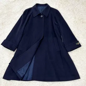 Creatorre 롱 코트 캐시미어 100% 네이비 M 상당