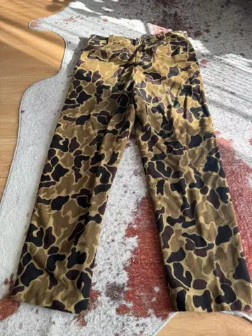 [레어] LLBEAN 덕헌터 카모 카모플라쥬 울 헌팅 팬츠