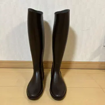 브라운 롱 부츠 밴딩 사이즈 38