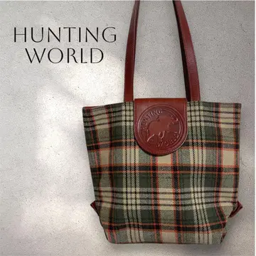 헌팅월드 토트백 울 가죽 Hunting World
