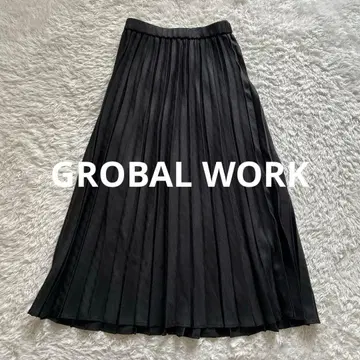 GROBAL WORK 글로벌 워크 오테라쿠 플리츠 스커트