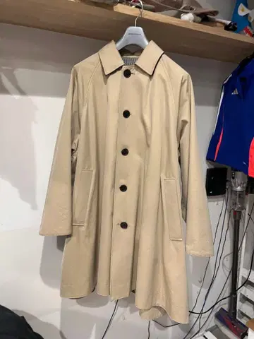 베이지 스텐카라 코트 리버서블