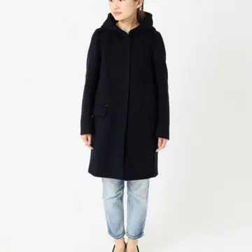 IENA 울 코트 블랙 34