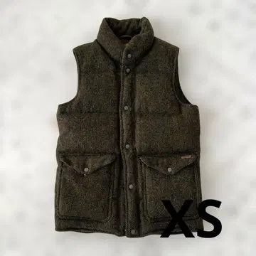 Eddie Bauer x Harris Tweed 다운 베스트 XS