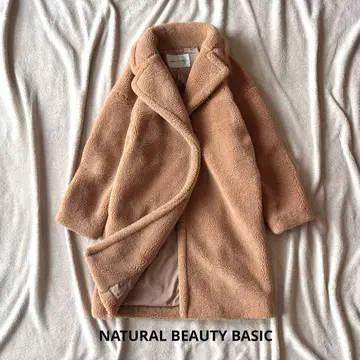내추럴 뷰티 베이직 보아 코트 테디베어 코트 체스터 코트
