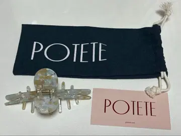 [ 새상품급 ] POTETE 클리어 마블 헤어 클립