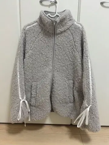 올리브 드 올리브 그레이 보아 자켓 플리스 자켓