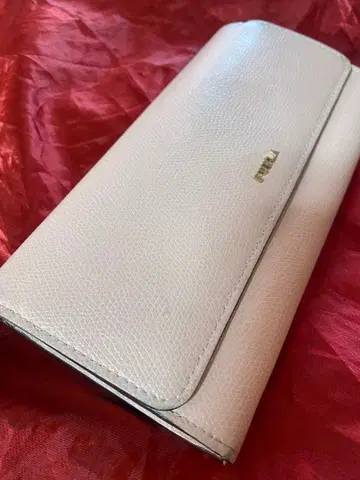 FURLA 핑크 가죽 장지갑