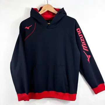 MIZUNO 미즈노 풀오버 후드티 소매 로고