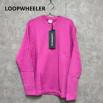 [ 미사용 새상품 ] LOOPWHEELER 핑크 퍼플 맨투맨