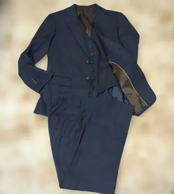 퍼펙트 슈트 팩토리 네이비 쓰리피스 AB5