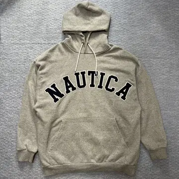 NAUTICA Arch Logo 후디 후드티 그레이 M
