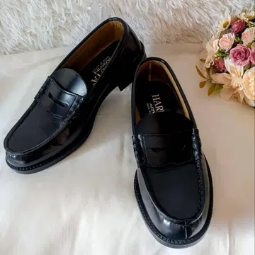 HARUTA 하루타 로퍼 24cm EEE 블랙 가죽 신발 출퇴근 통학용