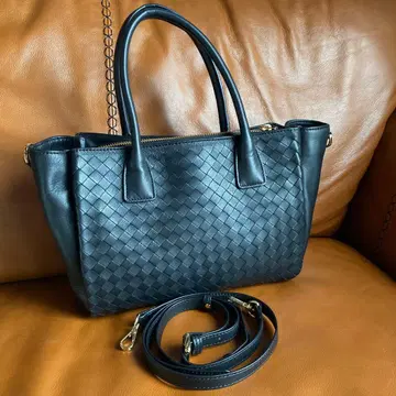 푸아 모에나 이탈리아 양가죽 메쉬 핸드백 2way 미사용