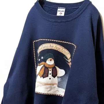저지즈 눈사람 로고 맨투맨 트레이닝복 네이비 XL 구제 의류