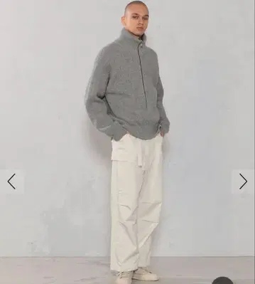 GALERIE VIE 파인 울렌 지퍼 풀오버