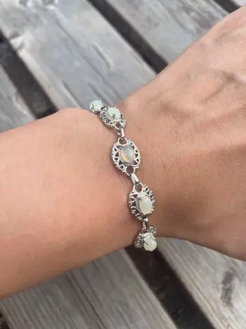 오팔 실버925 팔찌