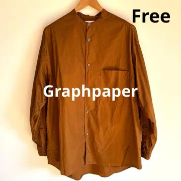 Graphpaper 그라프 페이퍼 오버 사이즈 노카라 긴팔 셔츠