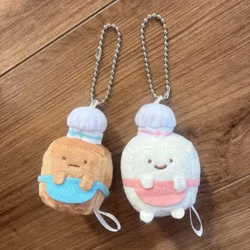 스미코구라시 고양이 형제와 과자 가게 마스코트 키체인 세트
